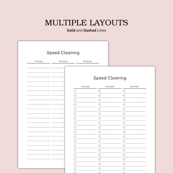 Printable Speed Cleaning Template - Image 4