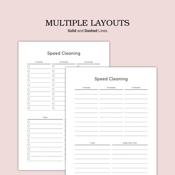 Printable Speed Cleaning Template - Image 5
