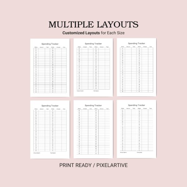 Printable Spending Tracker Template - Image 2