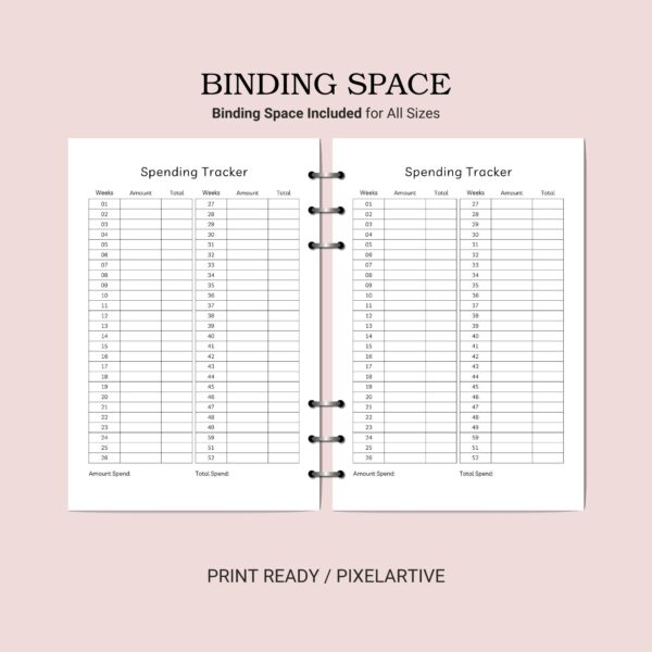 Printable Spending Tracker Template - Image 3