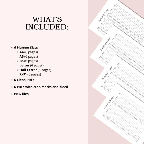 Printable Spending Tracker Template - Image 4