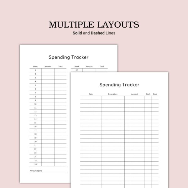 Printable Spending Tracker Template - Image 5
