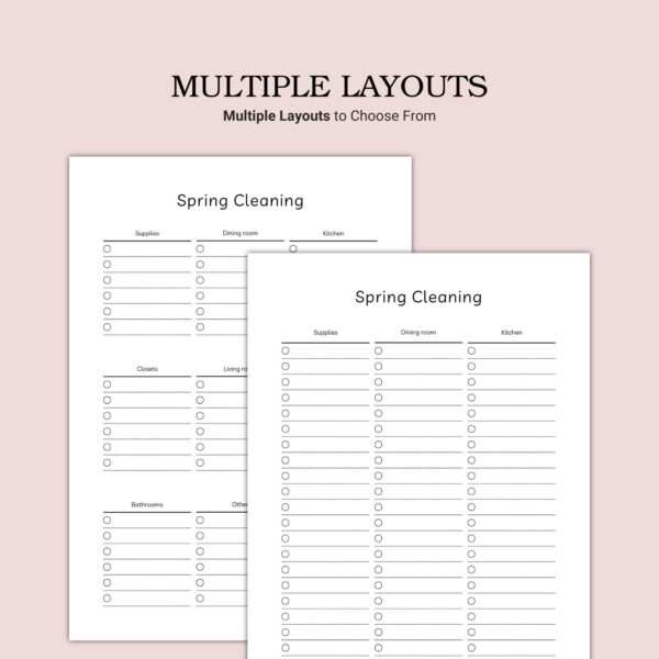 Printable Spring Cleaning Template - Image 4