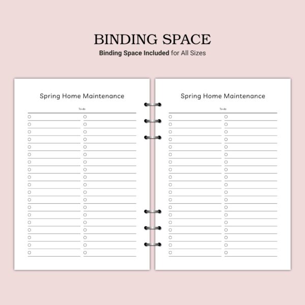 Printable Spring Home Maintenance Template - Image 4