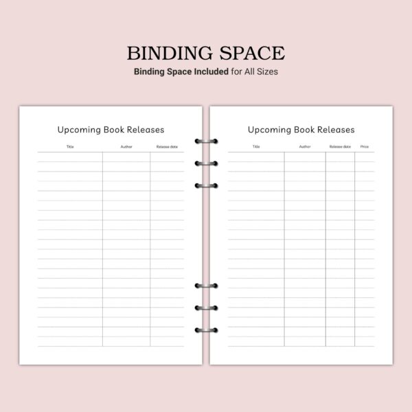 Printable Upcoming Book Releases Template - Image 5