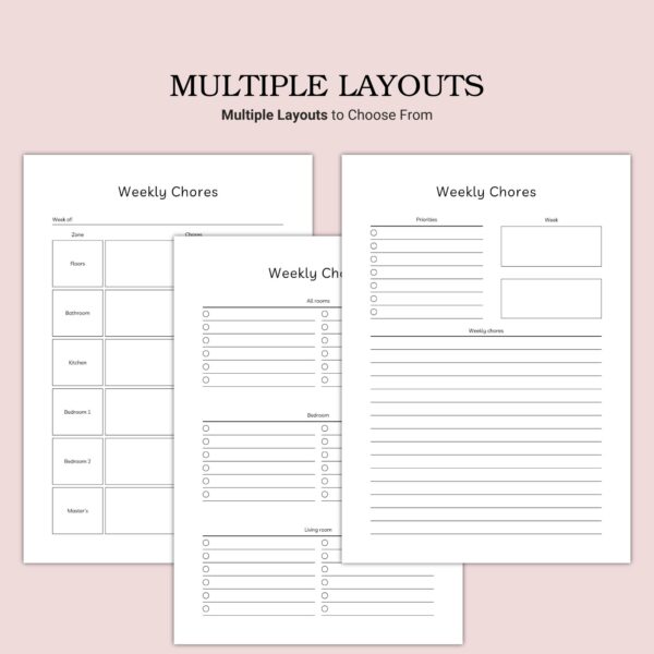 Printable Weekly Chores Template - Image 2