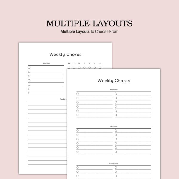 Printable Weekly Chores Template - Image 3