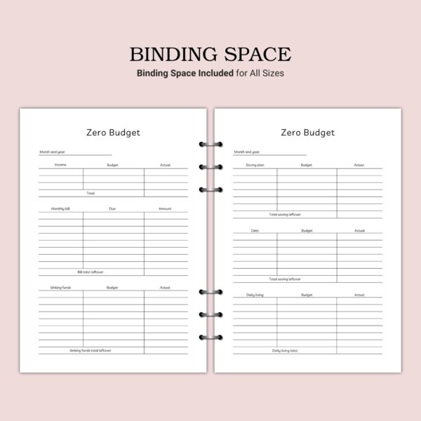 Printable Zero Budget Template - Image 5