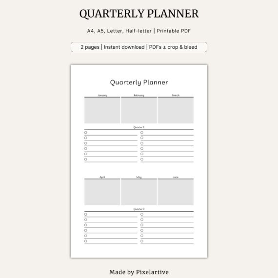 Quarterly Planner