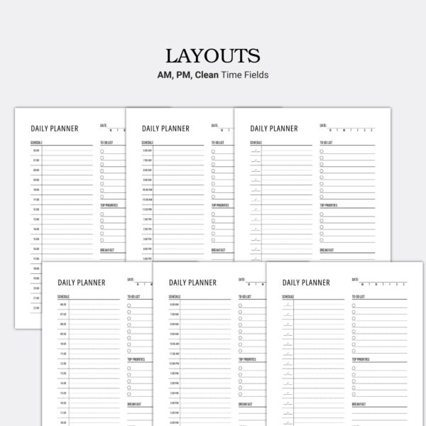 Simple Printable Daily Planner Template - Image 2
