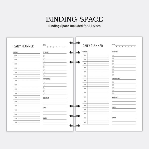 Simple Printable Daily Planner Template - Image 3