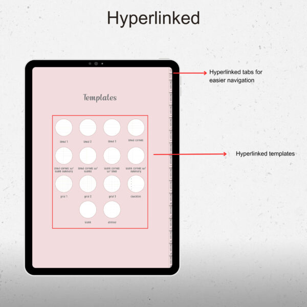 Free Undated Multi-layout Digital Notebook for iPad, Four Themes - Image 4