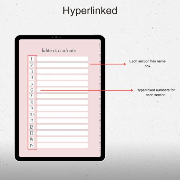 Free Undated Multi-layout Digital Notebook for iPad, Four Themes - Image 3