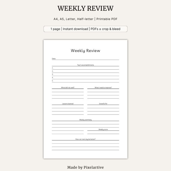 Weekly Review Template
