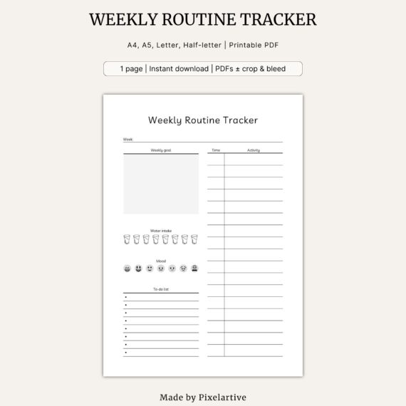 Weekly Routine Tracker