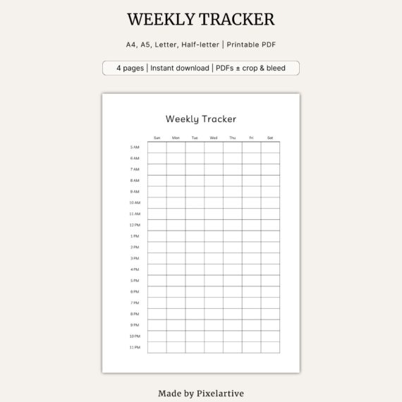 Weekly Tracker Template